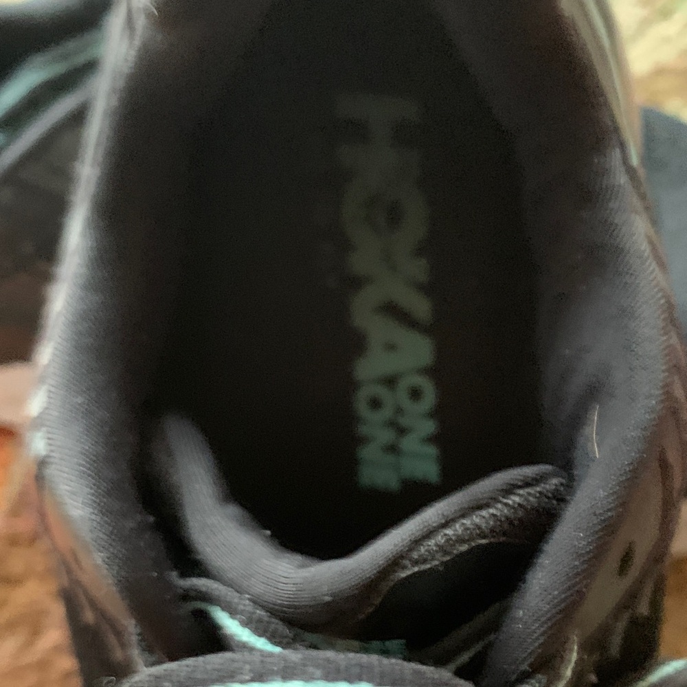 Hoka One One Black and White Women's Shoes - Picture 2 of 5